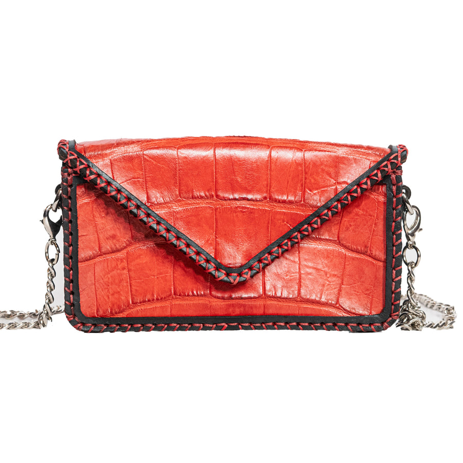 American Alligator Leather Belt Bag