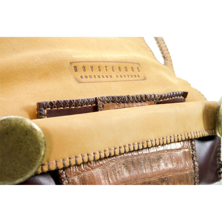 Boysterous Handmade; Cobra Leather; Exotic Leather; Leather Clutch; Birkin Bag; Hermes; Taxidermy; Garden & Gun Magazine